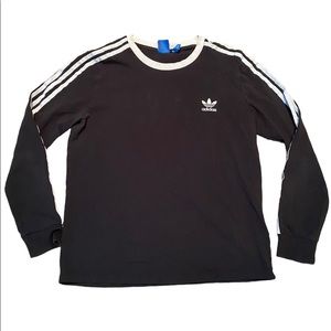 Adidas Originals Trefoil Long Sleeve Black & White